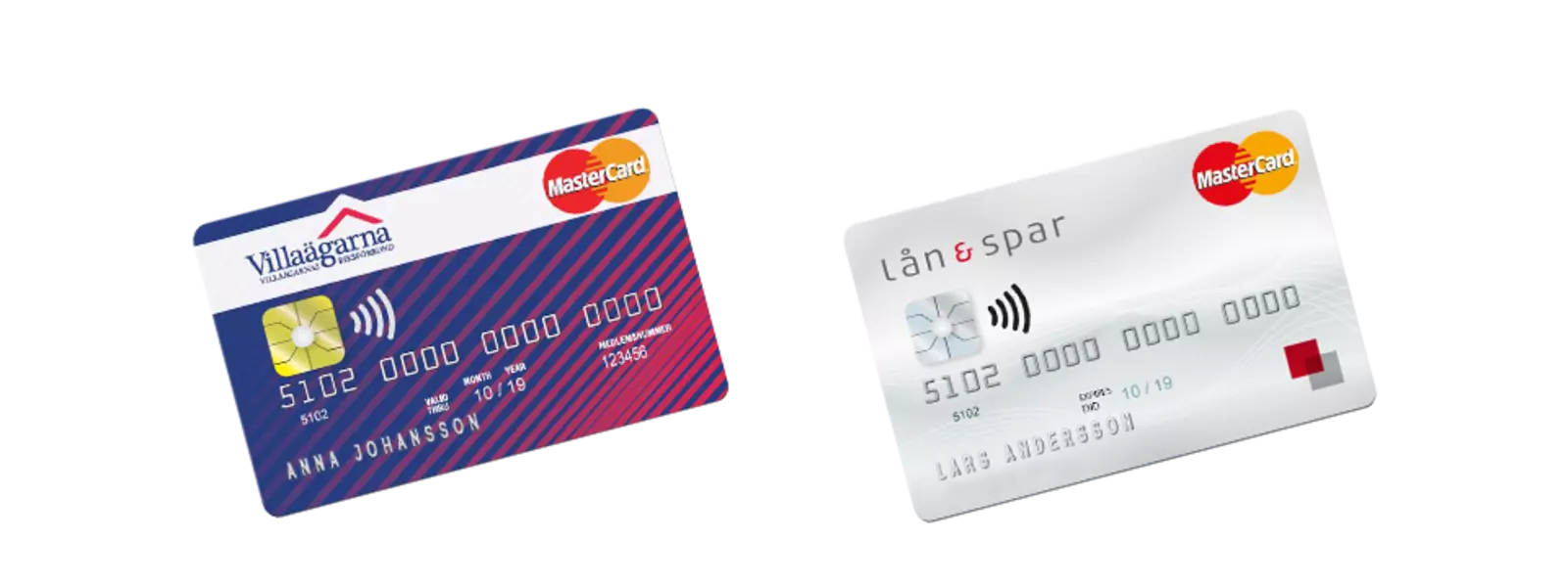 Två kreditkort
