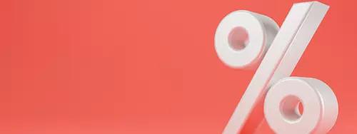 Bild med procenttecken 