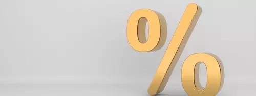 Guldigt procenttecken 