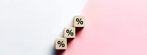 Tärningar med procenttecken på